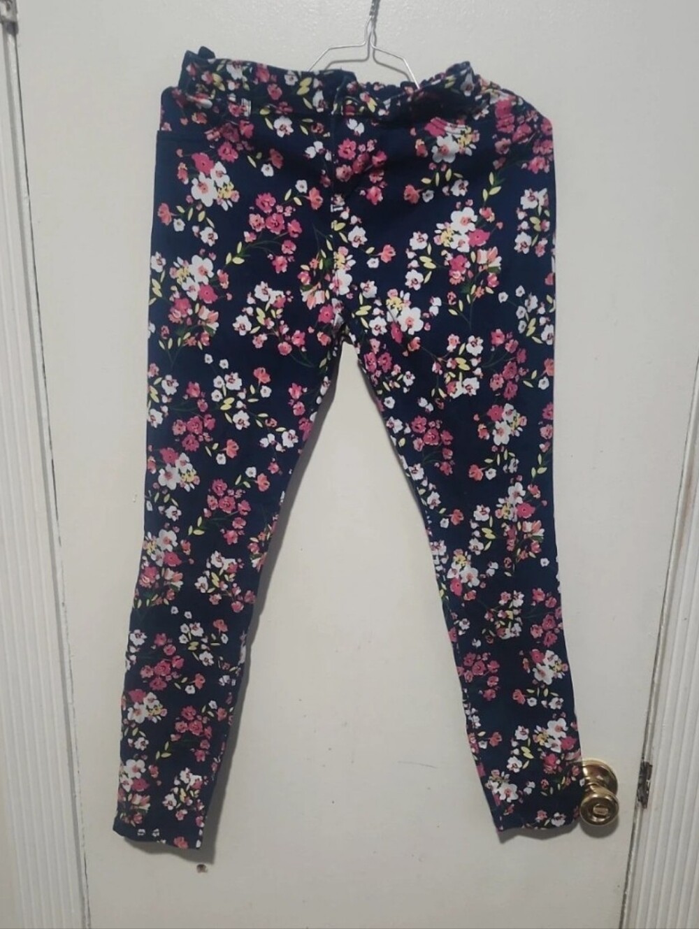 Children's Place Girls Flower Print Skinny Jeans